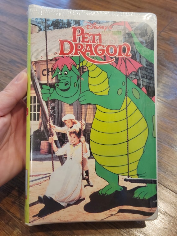 Vintage NOS Sealed 1998 Walt Disney's Pete's Dragon Clamshell VHS Home Video New Stock #010 ISBN 1558900446 Black Diamond 1977 Classic