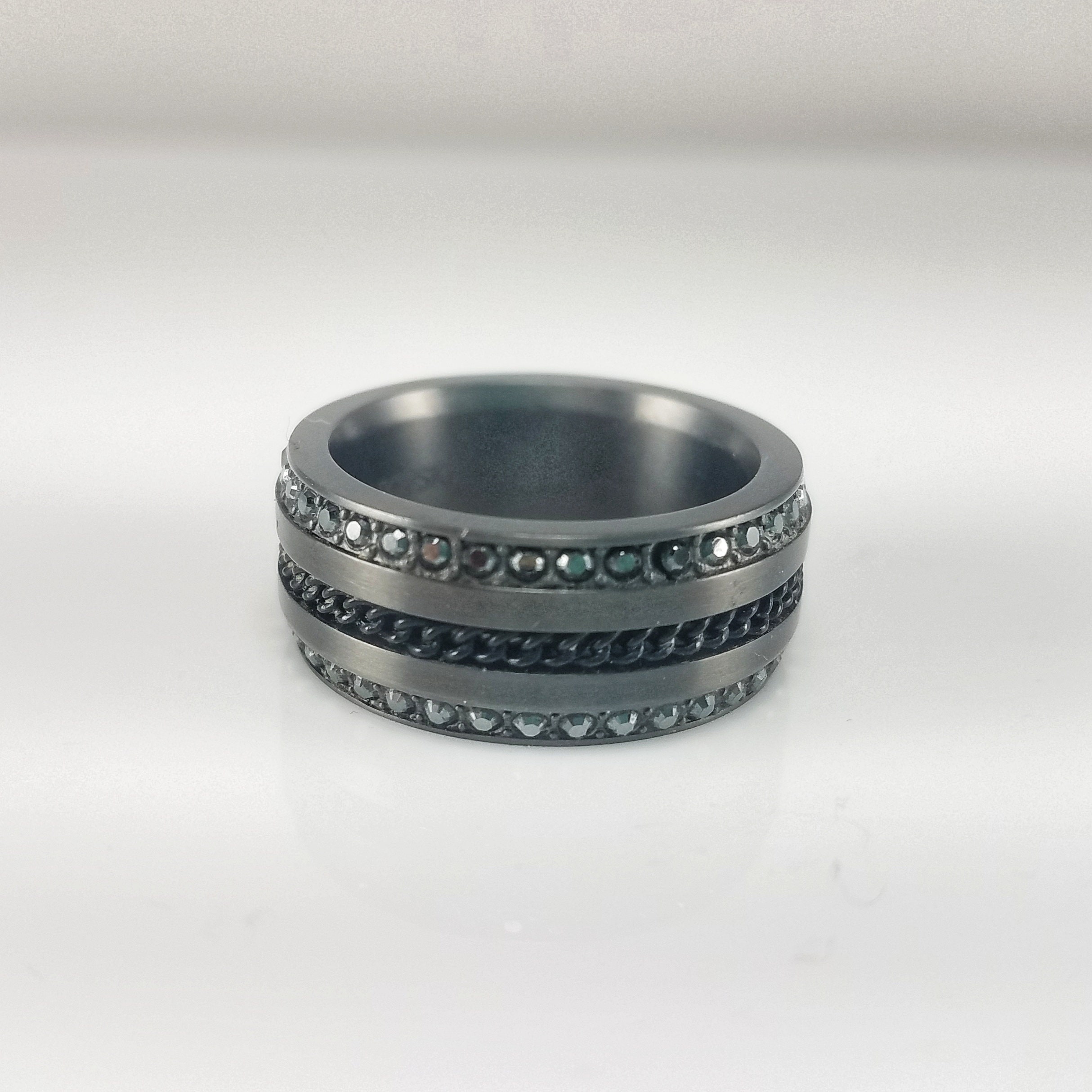 Vintage Swarovski Black Tungsten Men's 