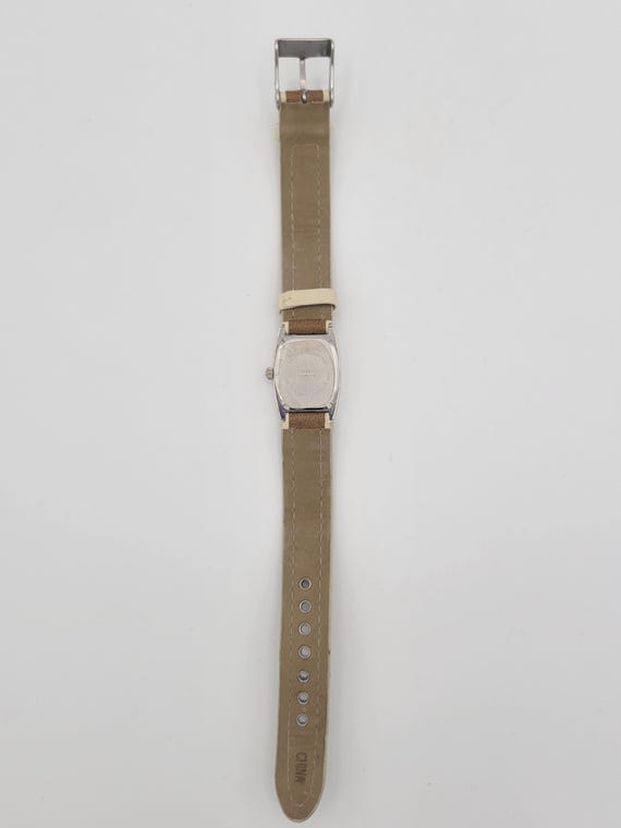 Vintage Silver Tone Rectangular Cushion Ladies Wa… - image 5