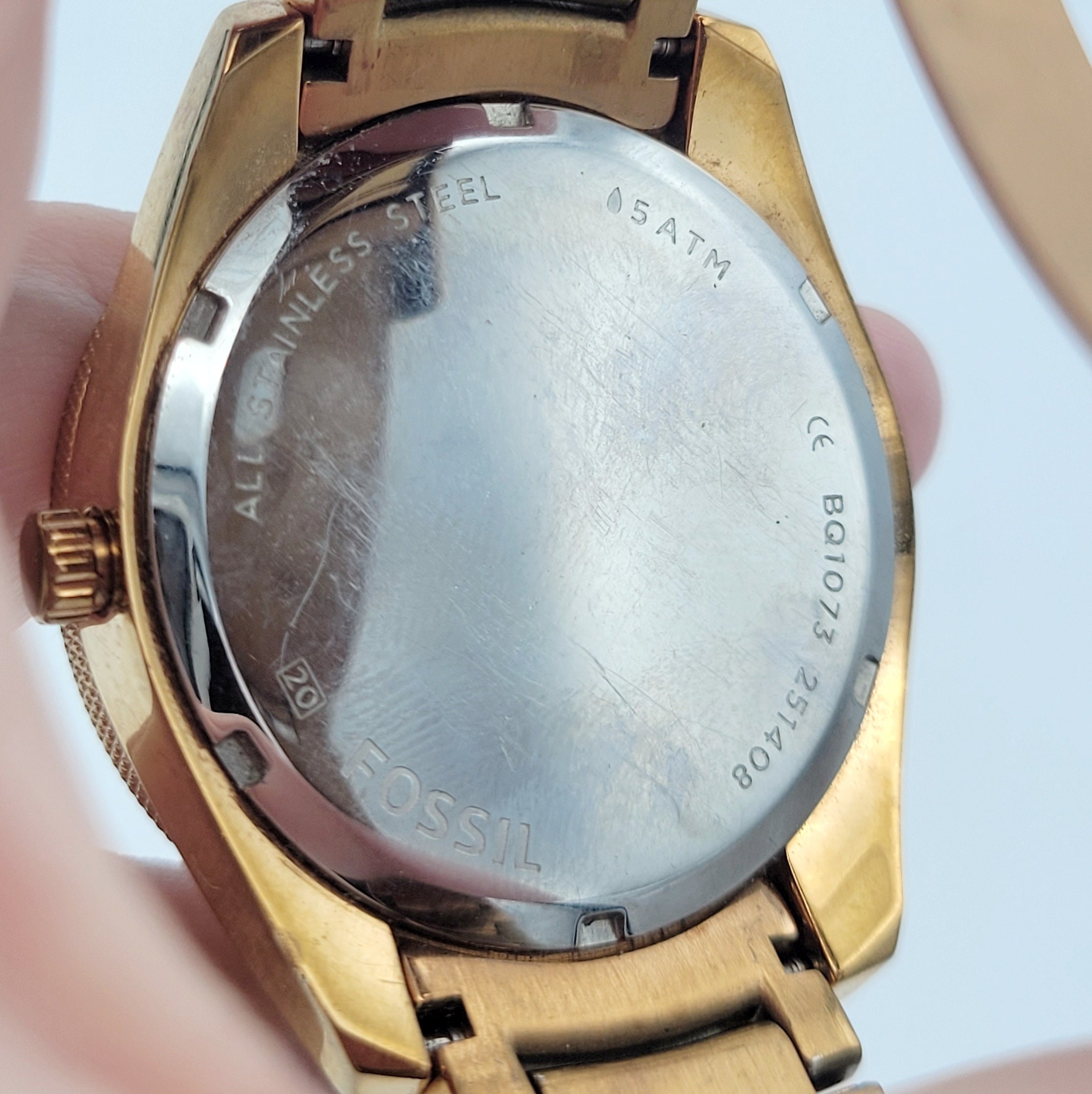 5 atm watch fossil sales
