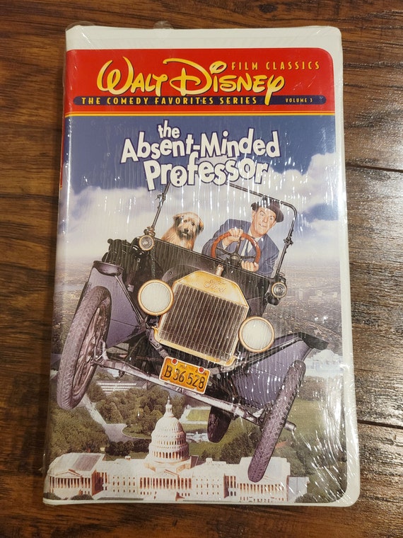 Vintage NOS Sealed 1961 Walt Disney's Film Classics Comedy Favorites Vol 3 The Absent Minded Professor Clamshell VHS Home Video New Unopened