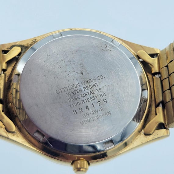 シルバー100 ゴールド150 1990×5 送料さーびす Vintage 1990s Citizen Men's Gold Tone Dress Watch With Day