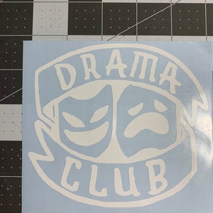 Drama Club Recs car decal