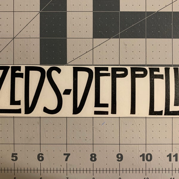 Led Zeppelin Car Decal Etsy