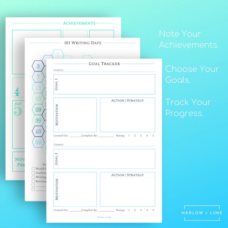 Novel Planner Writer's Journal A Journal Planner & Etsy Australia