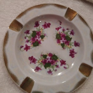 Vintage Norcrest &quot;Sweet Violet&quot; ashtray
