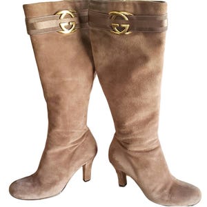 GUCCI vintage ブーツ Gucci Vintage 70s Gucci Black zip Boots 42.5 (Fits 42/US 10