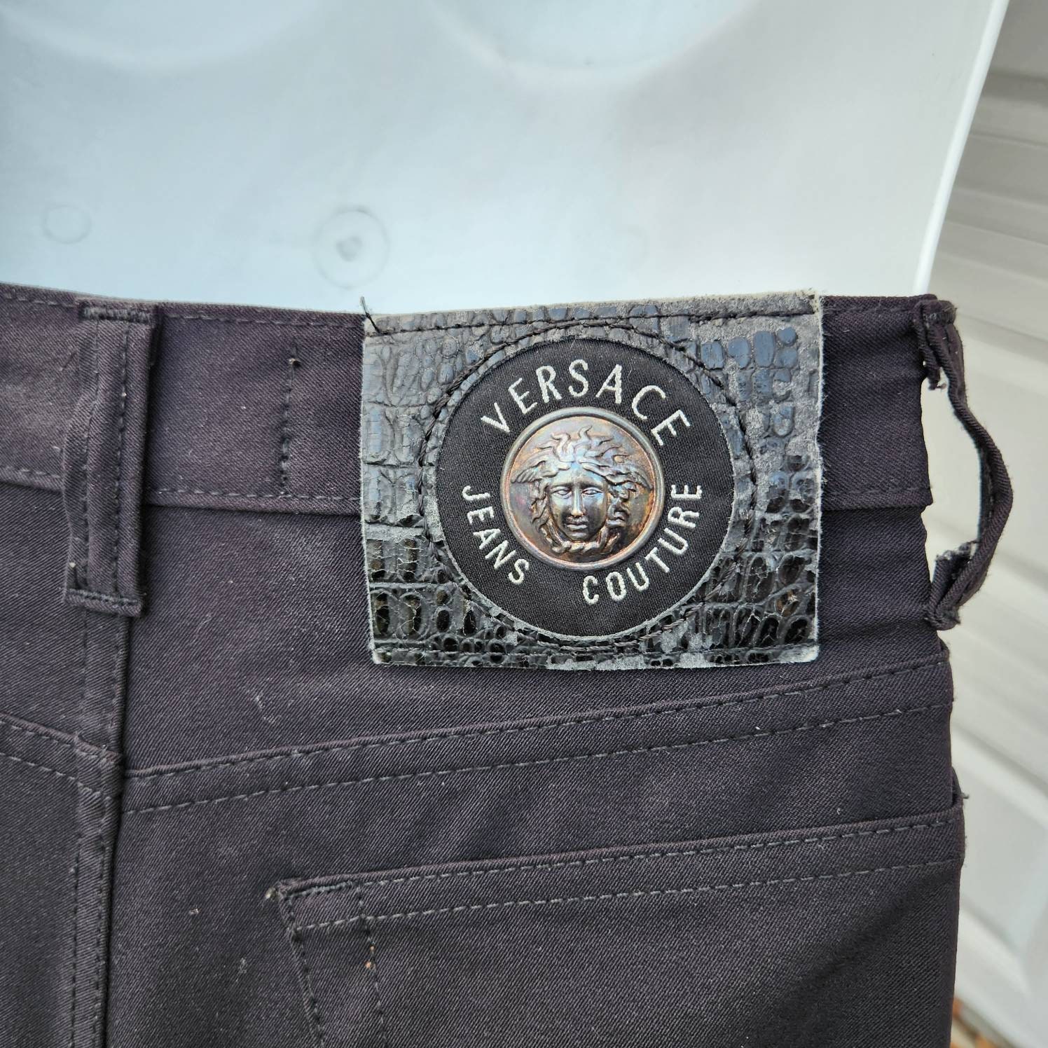 Vintage Black Versace Jeans Couture - Etsy Vintage Black Versace Jeans Couture - Etsy