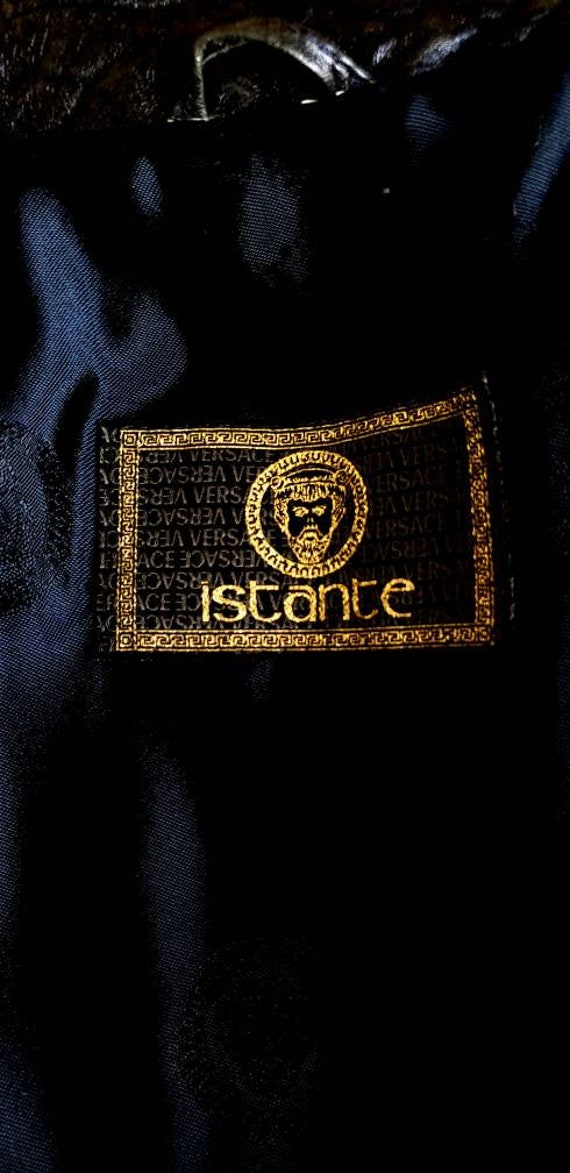 Istante by Versace Leather Jacket - Foxy Couture Carmel