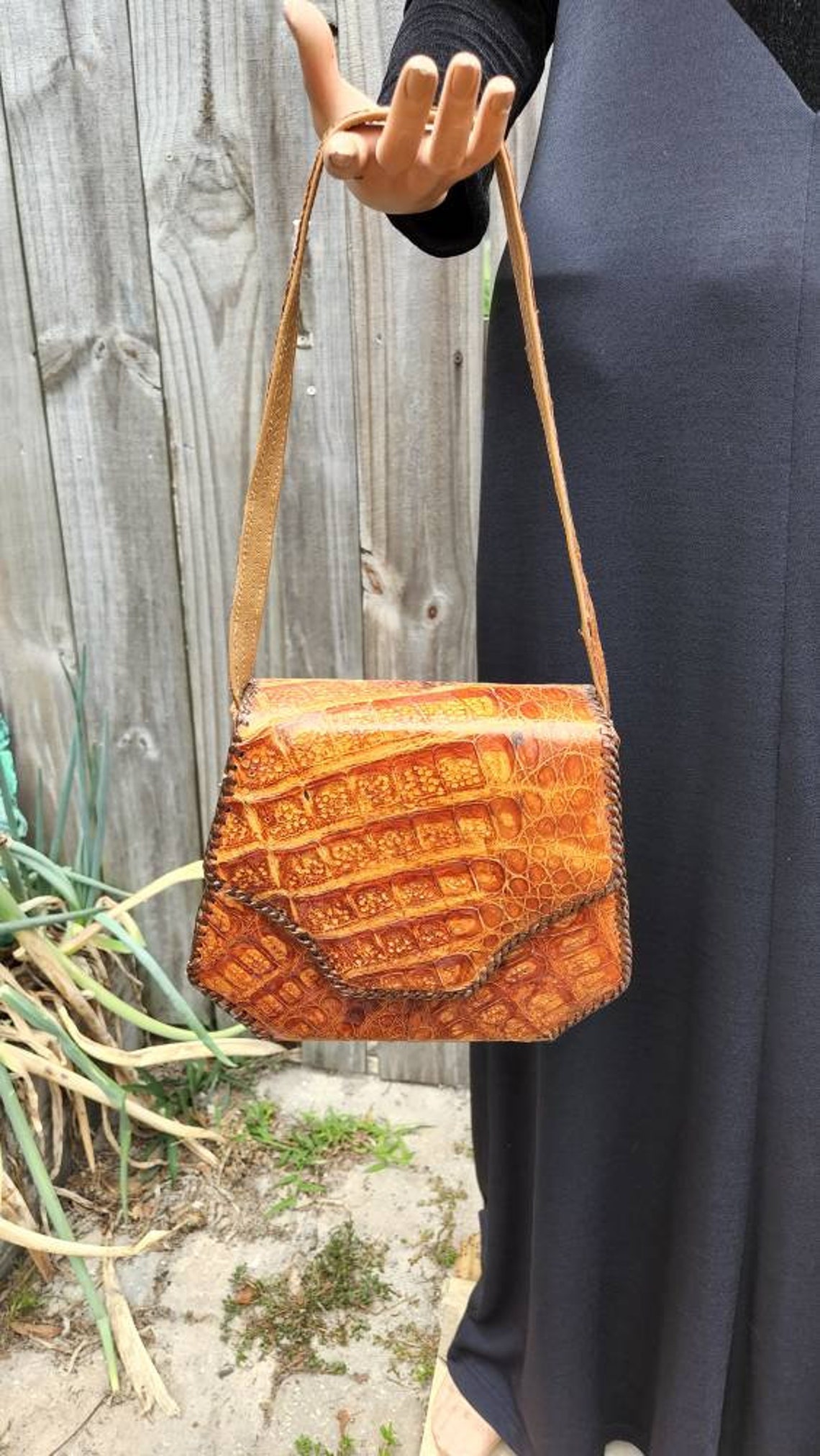 Vintage Genuine Alligator Shoulder Purse - Etsy Canada