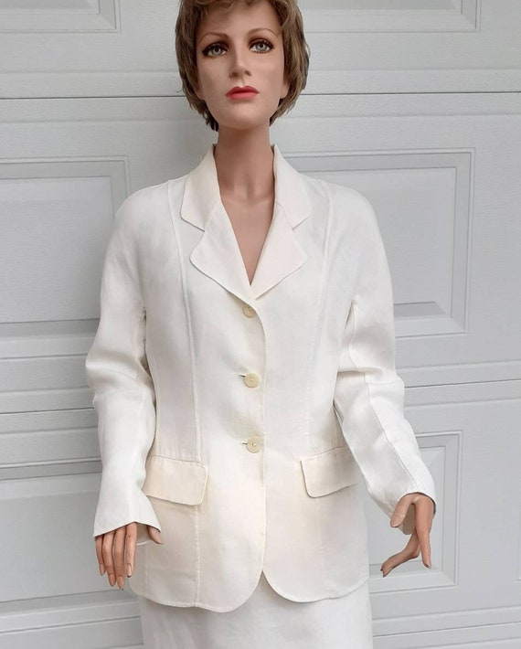 Gucci Skirt Suit Vintage Gucci Outfit White Gucci Suit - Etsy Denmark