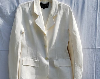 Gucci Skirt Suit Vintage Gucci Outfit White Gucci Suit - Etsy