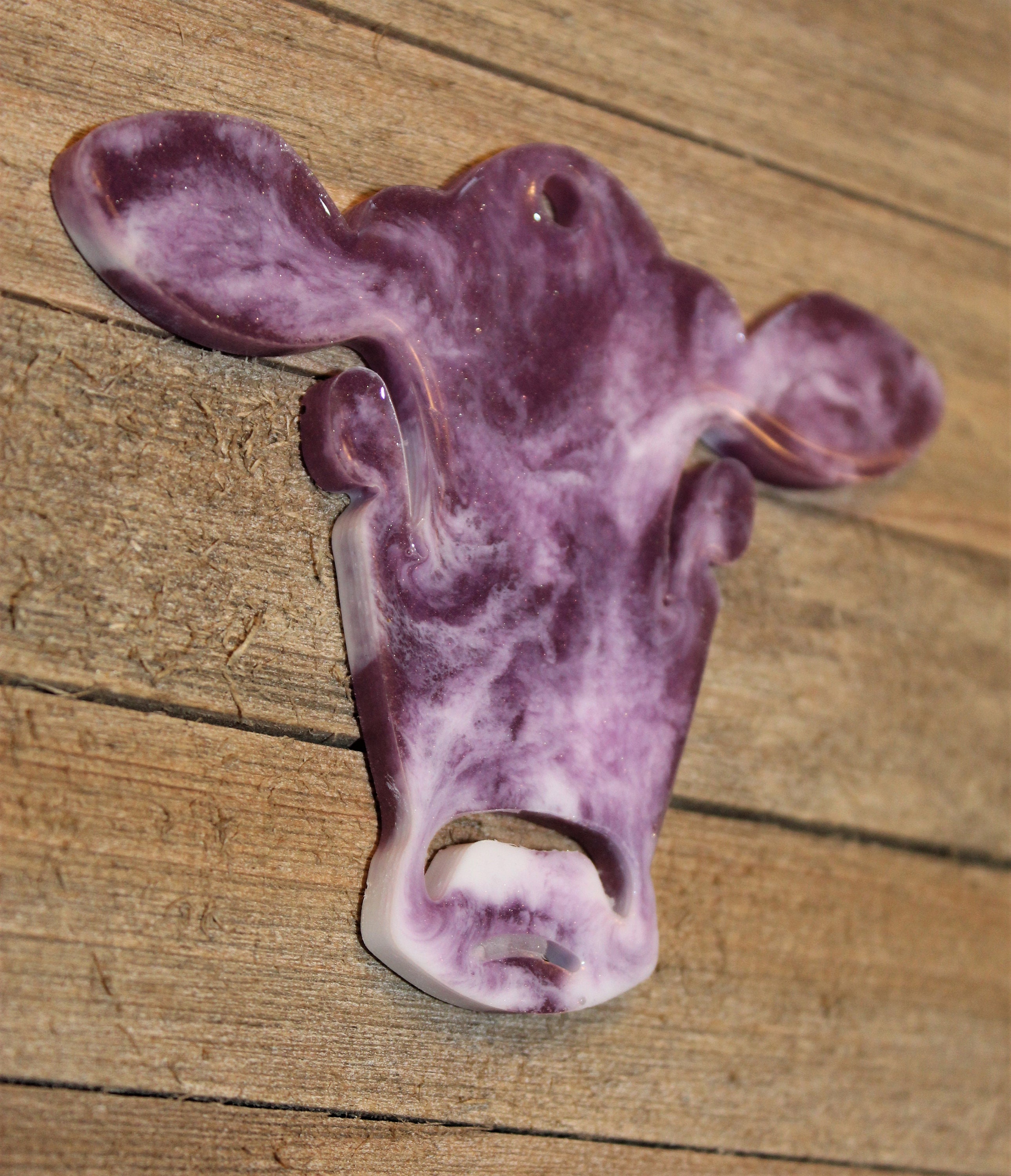 Cow Head Keychain Etsy