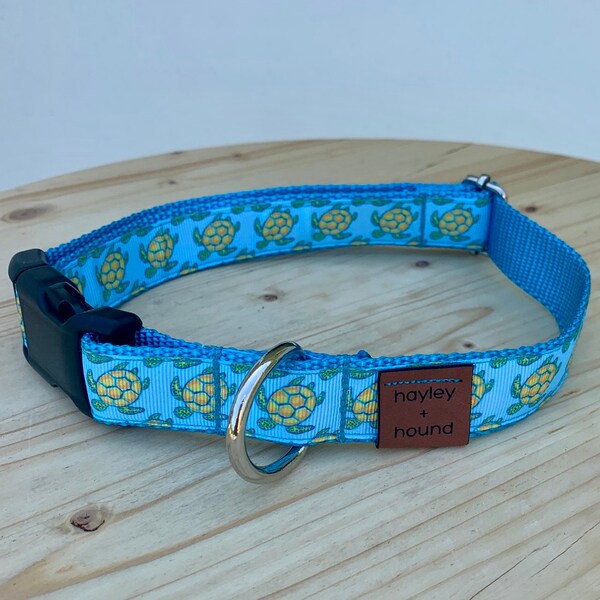 Turtle Dog Collar Etsy