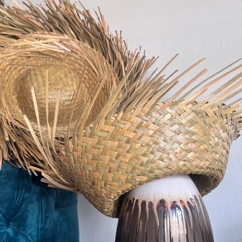 Puerto Rico Jibaro Pava Hat For Kids & Boys - Traditional Straw Panama Style