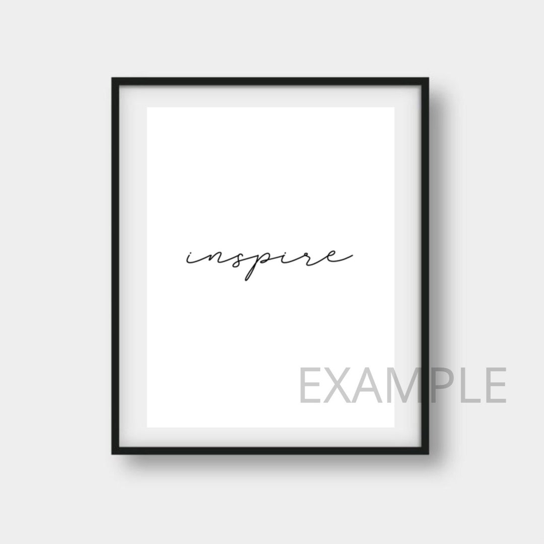 Inspire Printable Quote Etsy