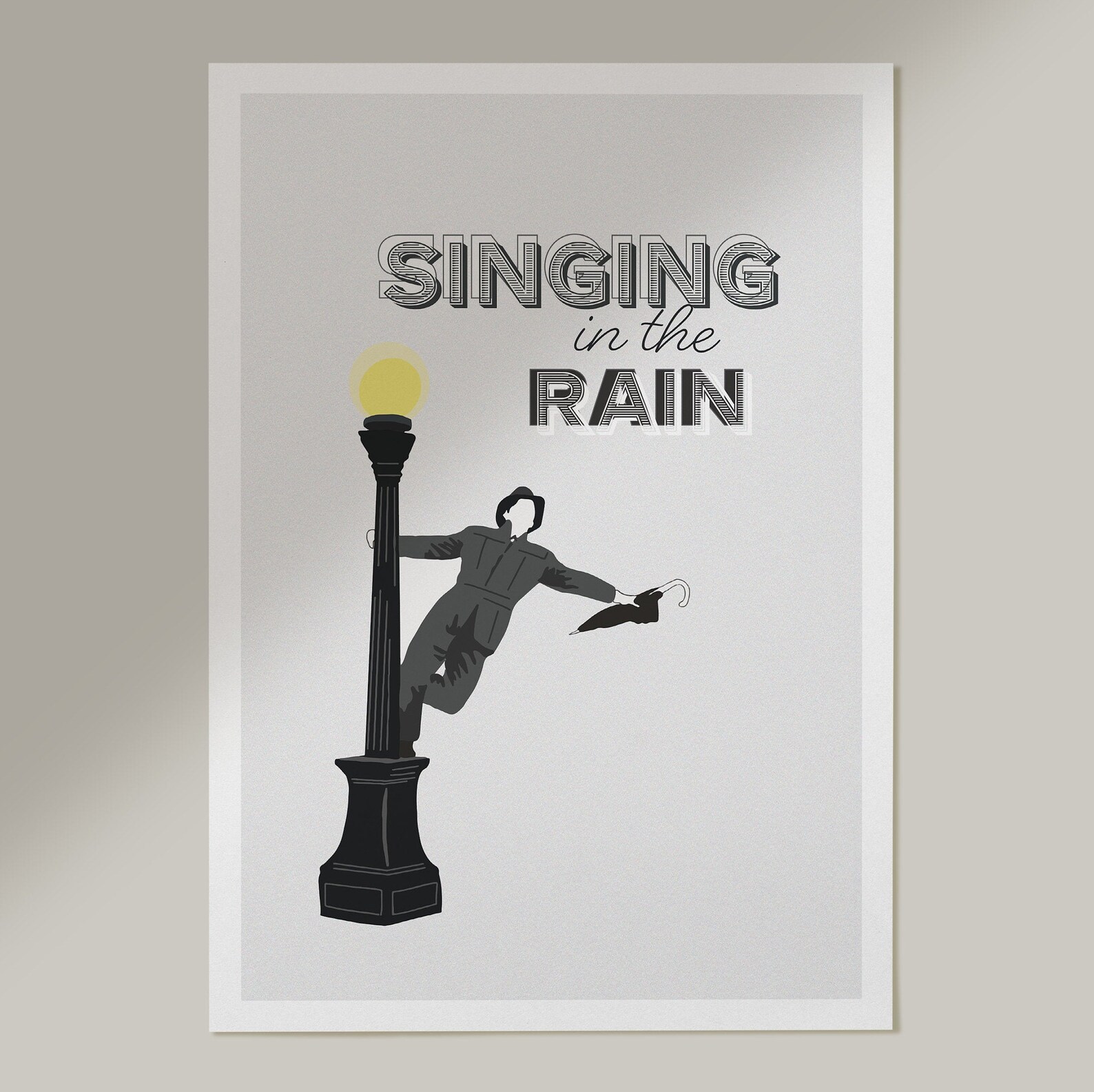 Singing In The Rain Movie Musical Poster Print 100 Etsy