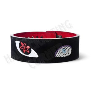 Ceinture de dynamophilie Anime|Ceinture à levier en cuir personnalisée| Ceinture de squat | Ceinture d'haltérophilie I Ceinture de soulevé de terre | Ceinture brodée | Cadeaux personnalisés