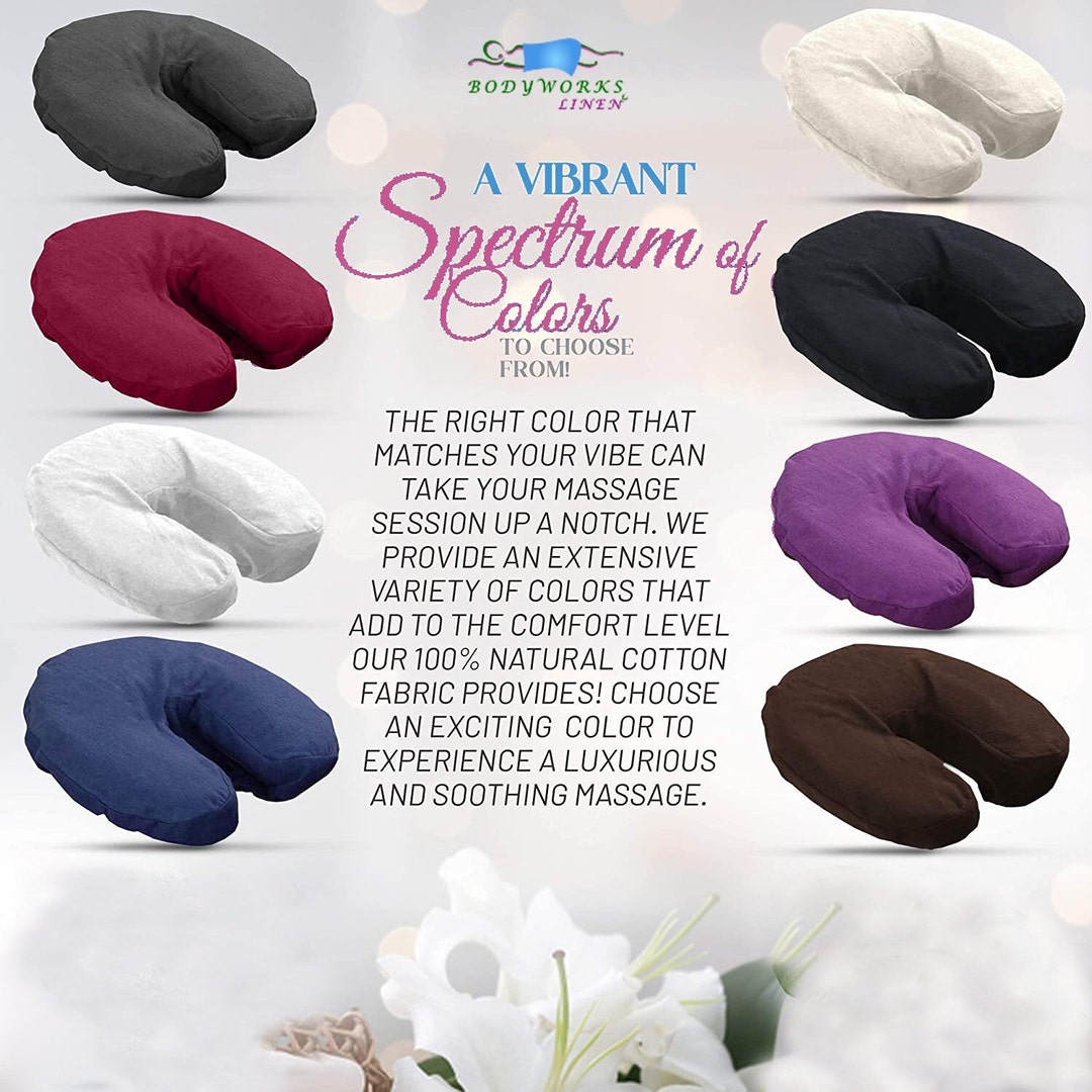 Flannel Pillow Cover, Massage Table Pillow Covers set of 3, Brushed