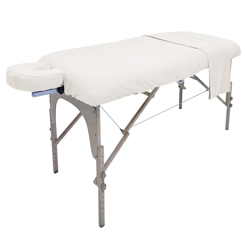 Massage Table Sheets set of 3, Poly Cotton Massage Table Flat Sheet