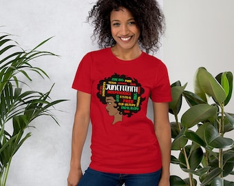 Camisa Juneteenth, Camisa Mágica de Chica Negra, Camisa Negra Orgullosa, Día de la Libertad Juneteenth, Camiseta de la Independencia, Camiseta de Cabello Natural