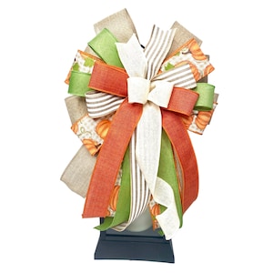 Fall Bows for Wreaths and Lanterns, Fall Bows for Mailbox, Fall Bows for Outdoor, Farmhouse Fall Bow, Thanksgiving Bow, Autumn Decor