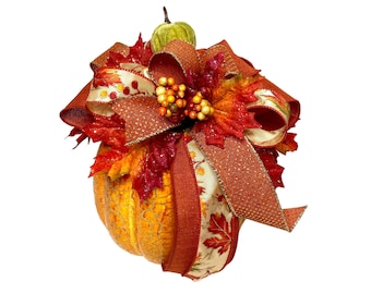 Pumpkin Arrangement, Pumpkin Centerpiece for Table, Fall Centerpiece Arrangement, Autumn Centerpiece, Thanksgiving Arrangement