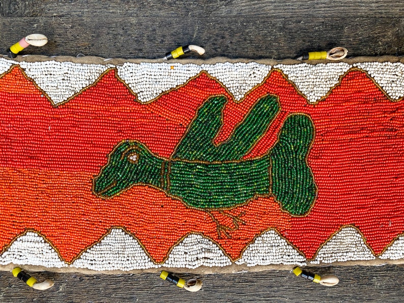 Beaded Diviner's Belt Yoruba Tribe 3d Faces & Birds | Etsy