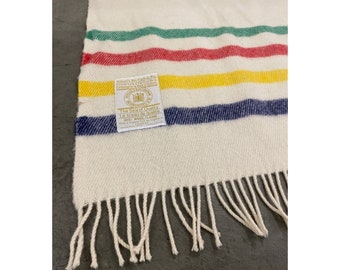Vintage Hudson s Bay Caribou Rug 100 Wool