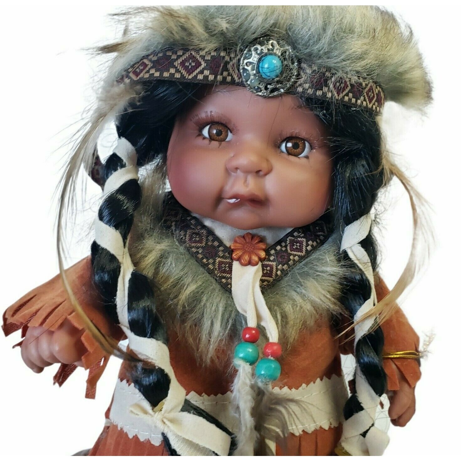 golden keepsake indian doll