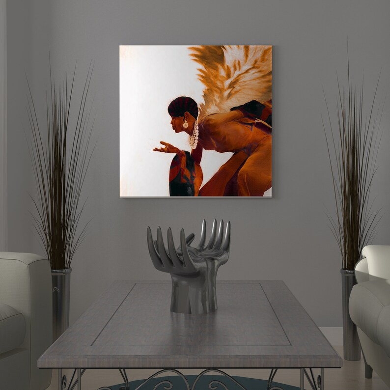 Angel 2 African American Art Religious Christian Wall Art Etsy