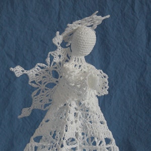 Snowflake Angel Tree Topper (PDF Crochet Pattern)