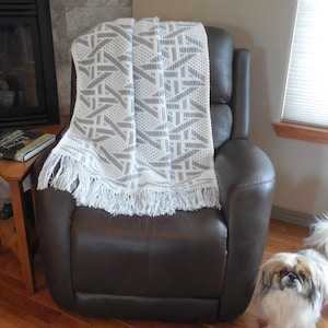 Wicker Wonder Mosaic Afghan (PDF Crochet Pattern)