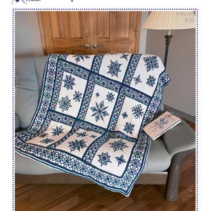 Copos de nieve en la ventana del ático (Patrón de crochet en PDF)