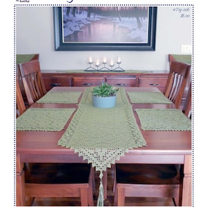 Collage of Leaves Table Set (PDF Crochet Pattern)