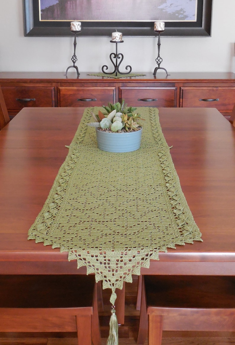 Collage of Leaves Table Set PDF Crochet Pattern image 4