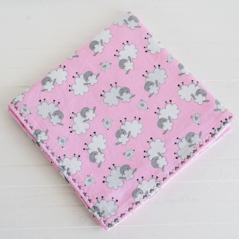 Flannel Baby Blanket Receiving Blanket 42 X 42 Etsy