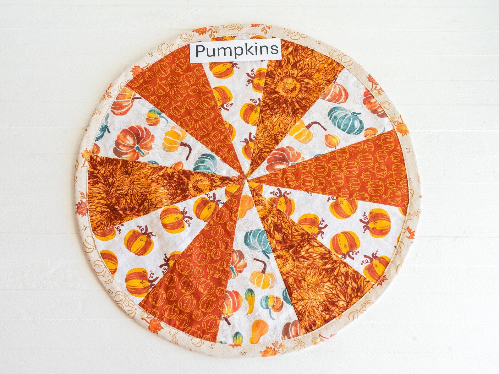 Quilted Handmade Fall Table Topper Patchwork Thanksgiving Centerpiece ...