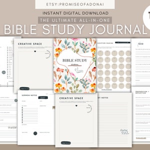 Digital Bible Study, Bible Study Printable, In Depth Bible Study Worksheets, SOAP Journal, Faith Reflection, Prayer Journal, Goodnotes