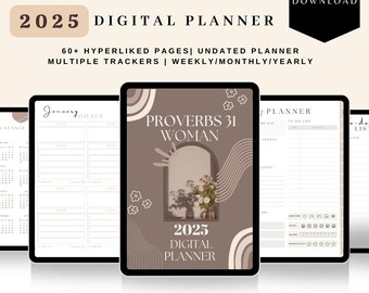 Proverbs 31 Planner, Christian Planner, 2025 Digital Planner, Prayer Journal, Faith Planner, Notability Planner, 2025 Goodnotes, Sermon Note