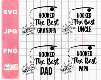 Free Free 119 Fishing Svg Hooked On Daddy Svg SVG PNG EPS DXF File