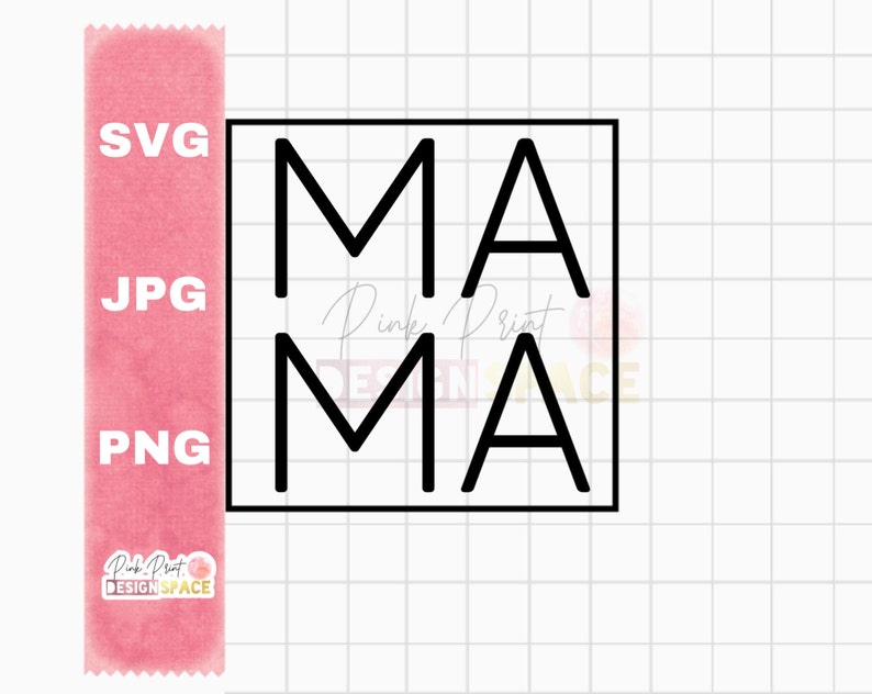 Mama Dada Baby Square Svg Family Instant Download Mama in - Etsy