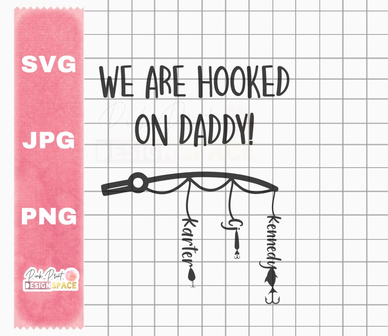 Download Hooked on dad fishing rod personalized gift Custom gift ...