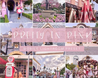 Pretty in Pink Mobile Lightroom Preset, ajustes preestablecidos de Lightroom, ajustes preestablecidos móviles, ajustes preestablecidos de Instagram, Lightroom móvil, ajustes preestablecidos de influenciadores