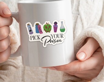 Elija su pegatina de veneno / pegatina de Halloween / pegatina de planificador / pegatina de Disney / pegatina de botella de agua / pegatina de vaso / pegatina de portátil