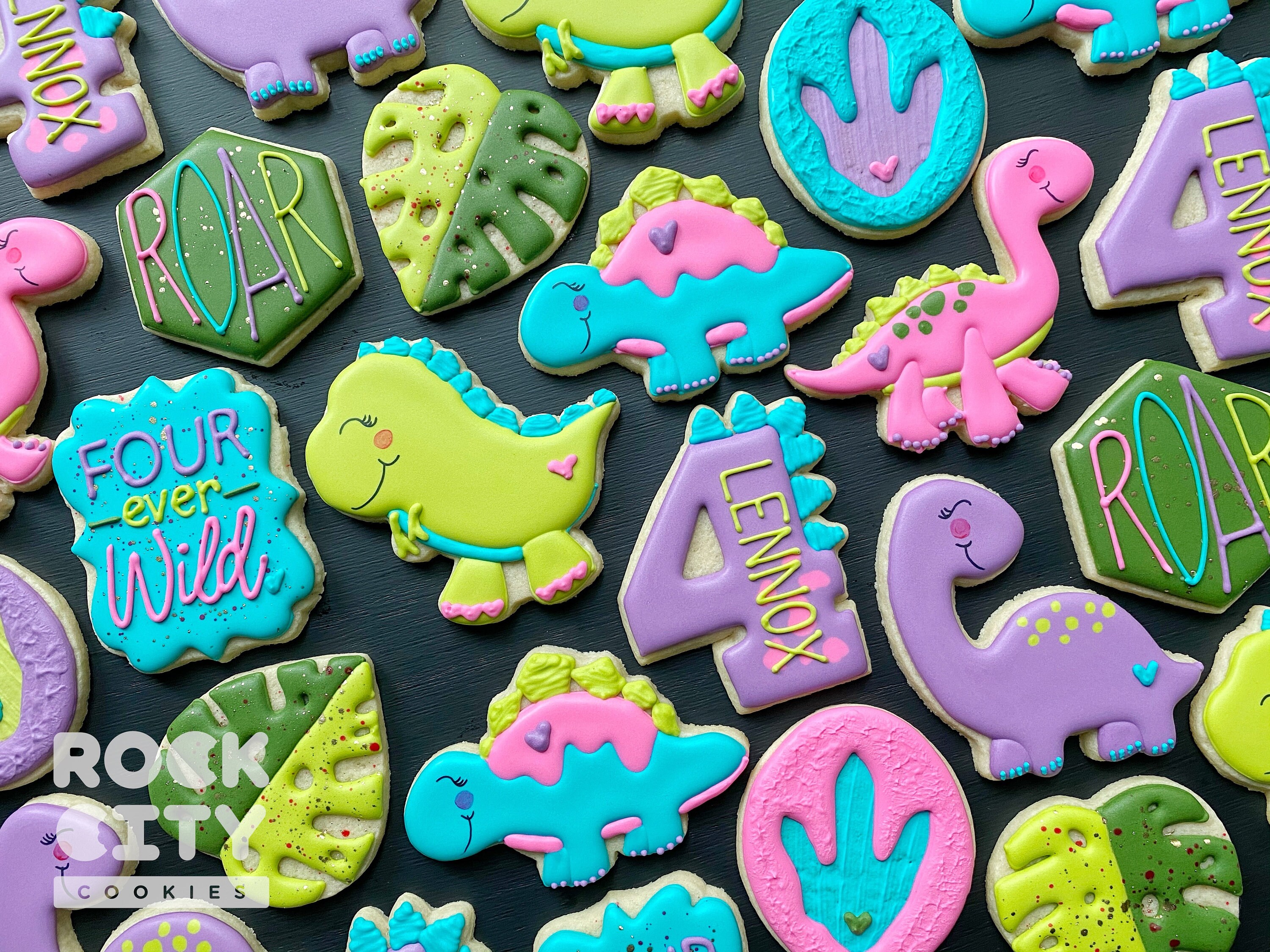 SMALL Dinosaur Cookie Cutter Dinosaur Birthday Number Cookie Etsy
