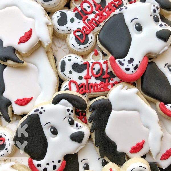 DOG Cookies >> Customizable Decorated Sugar Cookies | Perfect for Dalmation Birthday Parties or Dog Themed Events!