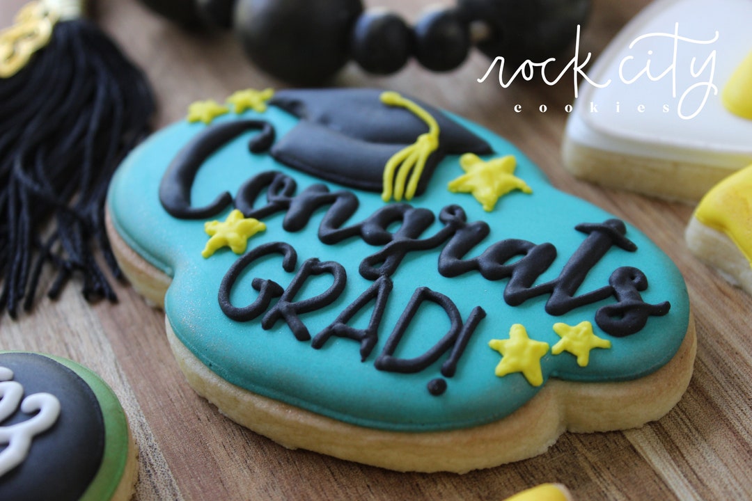 CONGRATS GRAD Cookie Cutter Plaque 3D Printed Graduation Cookie Cutter ...