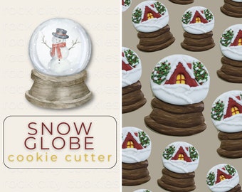 SNOW GLOBE Cookie Cutter | Winter Wonderland! >> Perfect for Adding Sweet Snow Scenes to Winter, Christmas, or Holiday Themed Events!