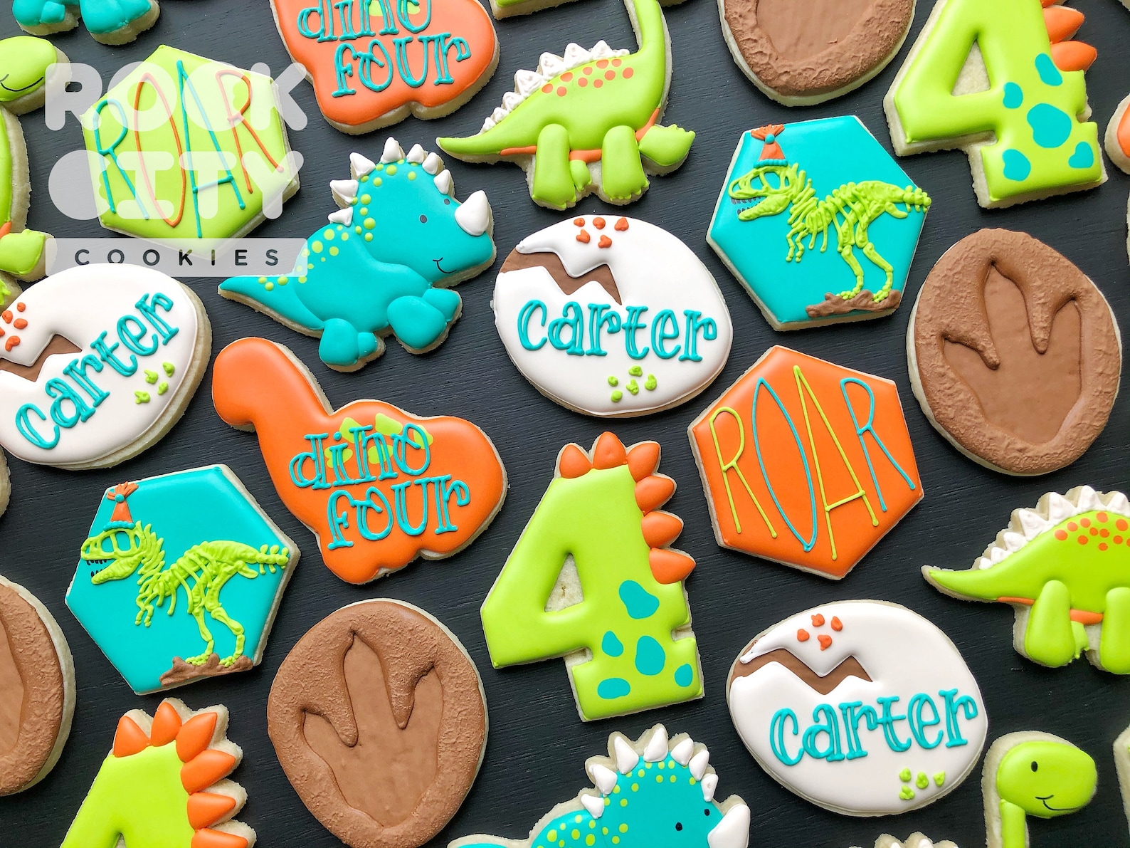 SMALL Dinosaur Cookie Cutter Dinosaur Birthday Number Cookie Etsy